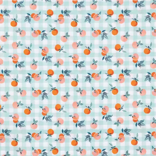 Summer Peach Beeswax Wrap