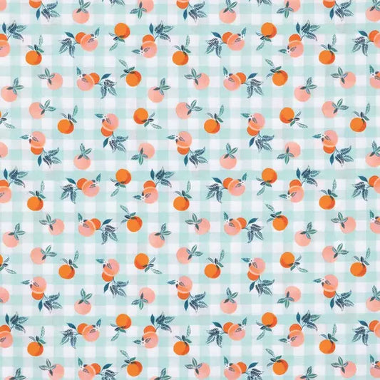 Summer Peach Beeswax Wrap