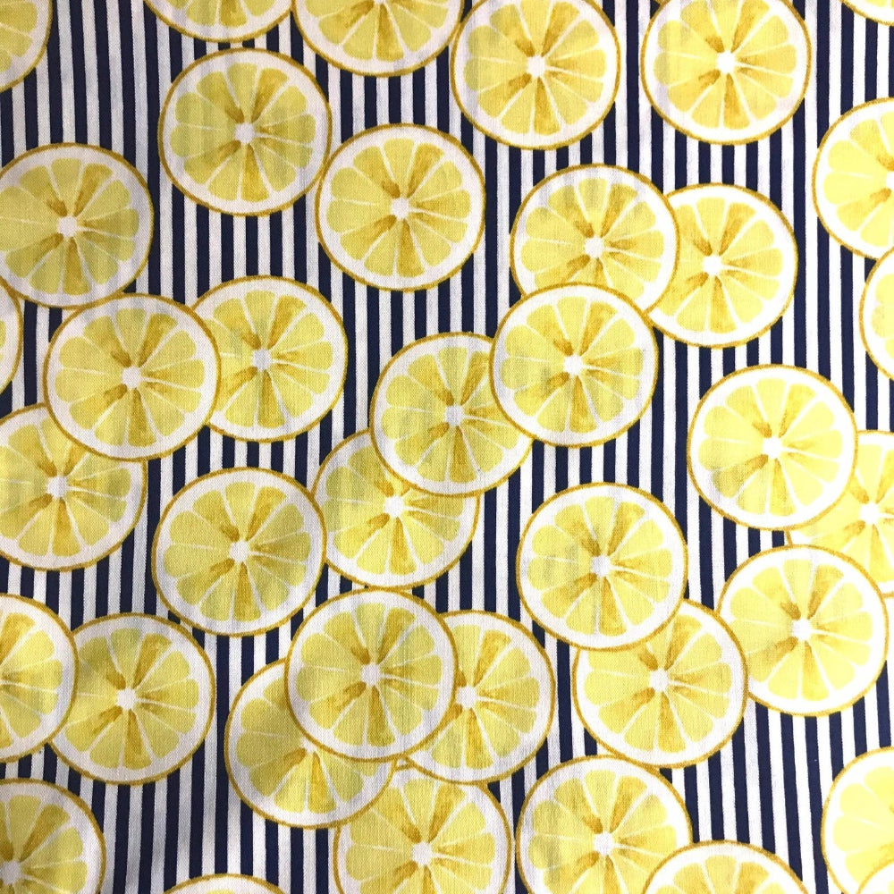 Lemon Stripes Beeswax Wrap